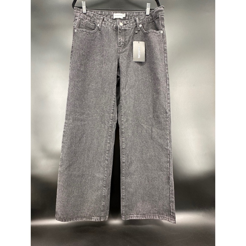 Thats So Fetch Marcus Low Rise Jeans Black Wide Leg Denim US 10 NEW